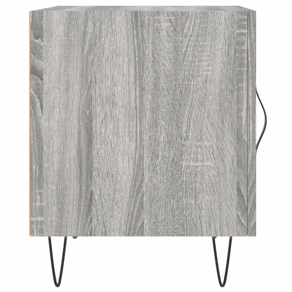 vidaXL Κομοδίνα 2 τεμ. Γκρι Sonoma 40 x 40 x 50 εκ. από Επεξεργ. Ξύλο