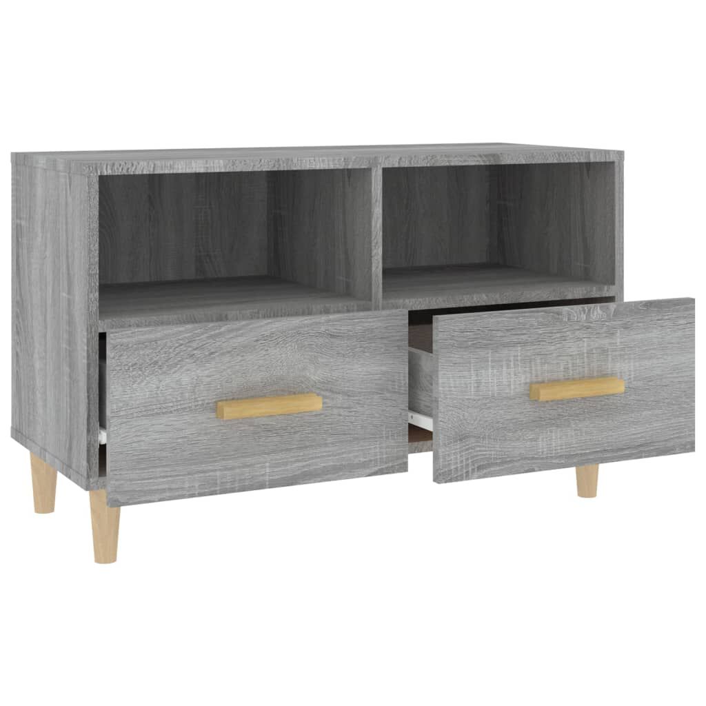 vidaXL Έπιπλο Τηλεόρασης Γκρι Sonoma 80x36x50 εκ. από Επεξεργ. Ξύλο