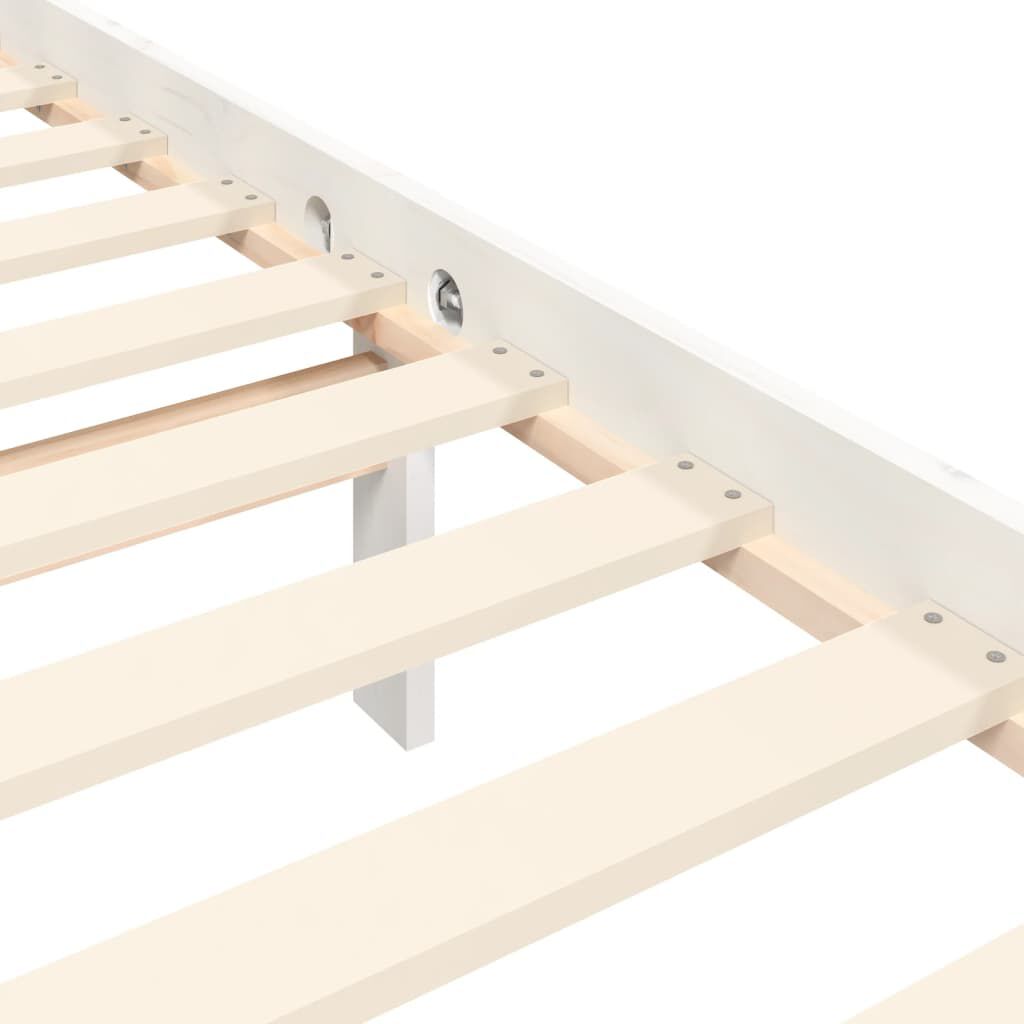 vidaXL Σκελετός Κρεβ. Χωρίς Στρώμα Λευκό 120x200 εκ Μασίφ Πεύκο