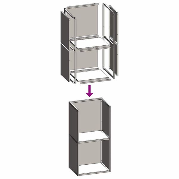 vidaXL Ράφι Καυσόξυλων Λευκό 40x30x80 εκ. Χάλυβας ψυχρής έλασης