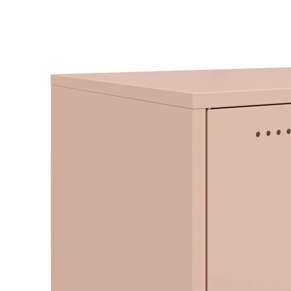 vidaXL Έπιπλο Τηλεόρασης Ροζ 100,5x39x43,5 εκ. Ατσάλι