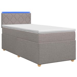 vidaXL &Kappa;&rho;&epsilon;&beta;ά&tau;&iota; box spring &mu;&epsilon; &sigma;&tau;&rho;ώ&mu;&alpha; Taupe 80 x 200 cm Ύ&phi;&alpha;&sigma;&mu;&alpha;