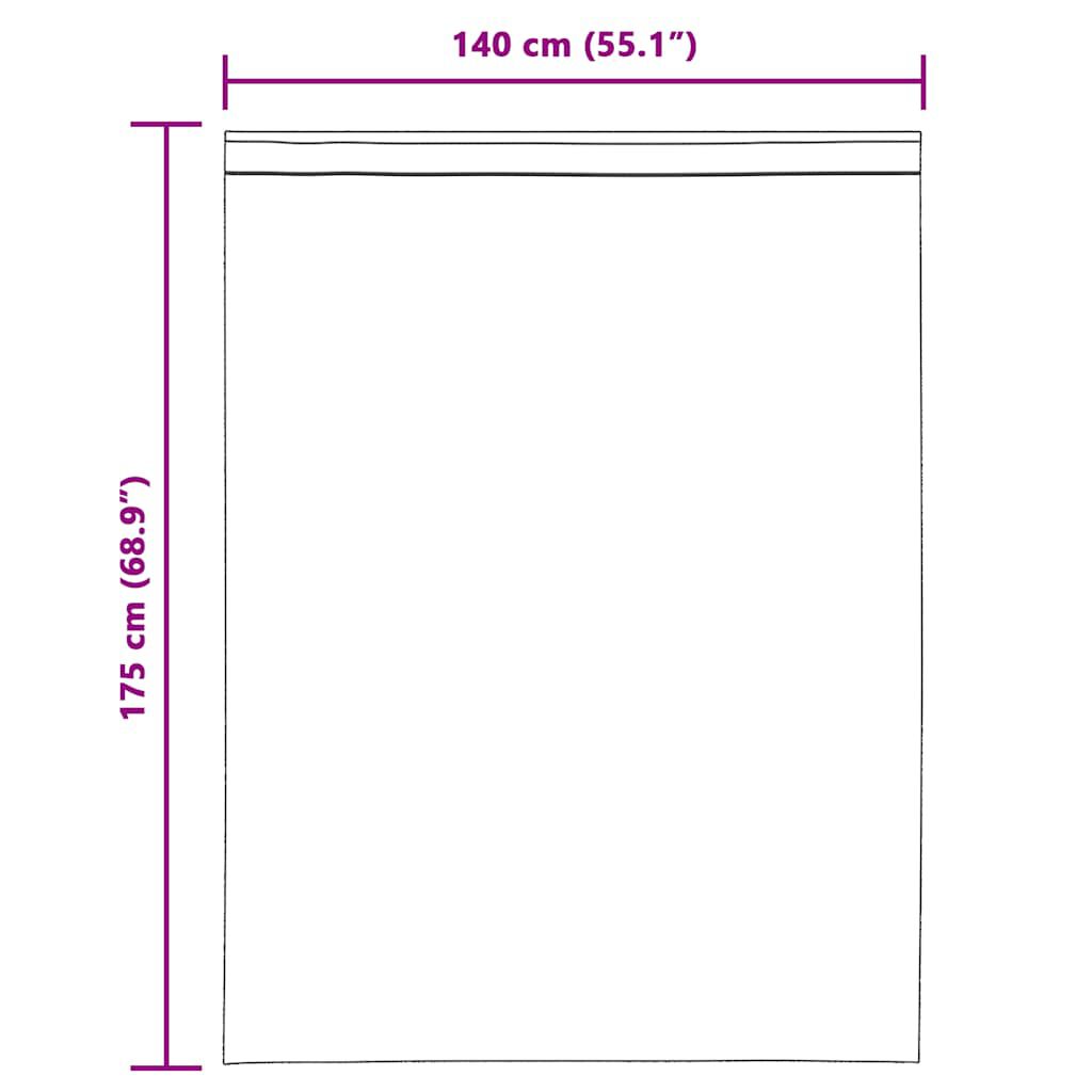 vidaXL Κουρτίνες Voile με βρόχους 2 τεμάχια Λευκό 140x175 cm