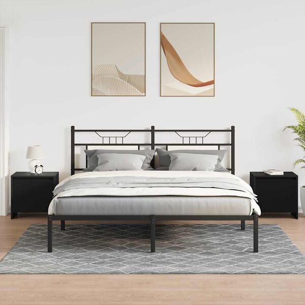 vidaXL &Kappa;&omicron;&mu;&omicron;&delta;ί&nu;&alpha; 2 &tau;&epsilon;&mu;. &Mu;&alpha;ύ&rho;&alpha; 45 x 34 x 44,5 &epsilon;&kappa;. &alpha;&pi;ό &Mu;&omicron;&rho;&iota;&omicron;&sigma;&alpha;&nu;ί&delta;&alpha;