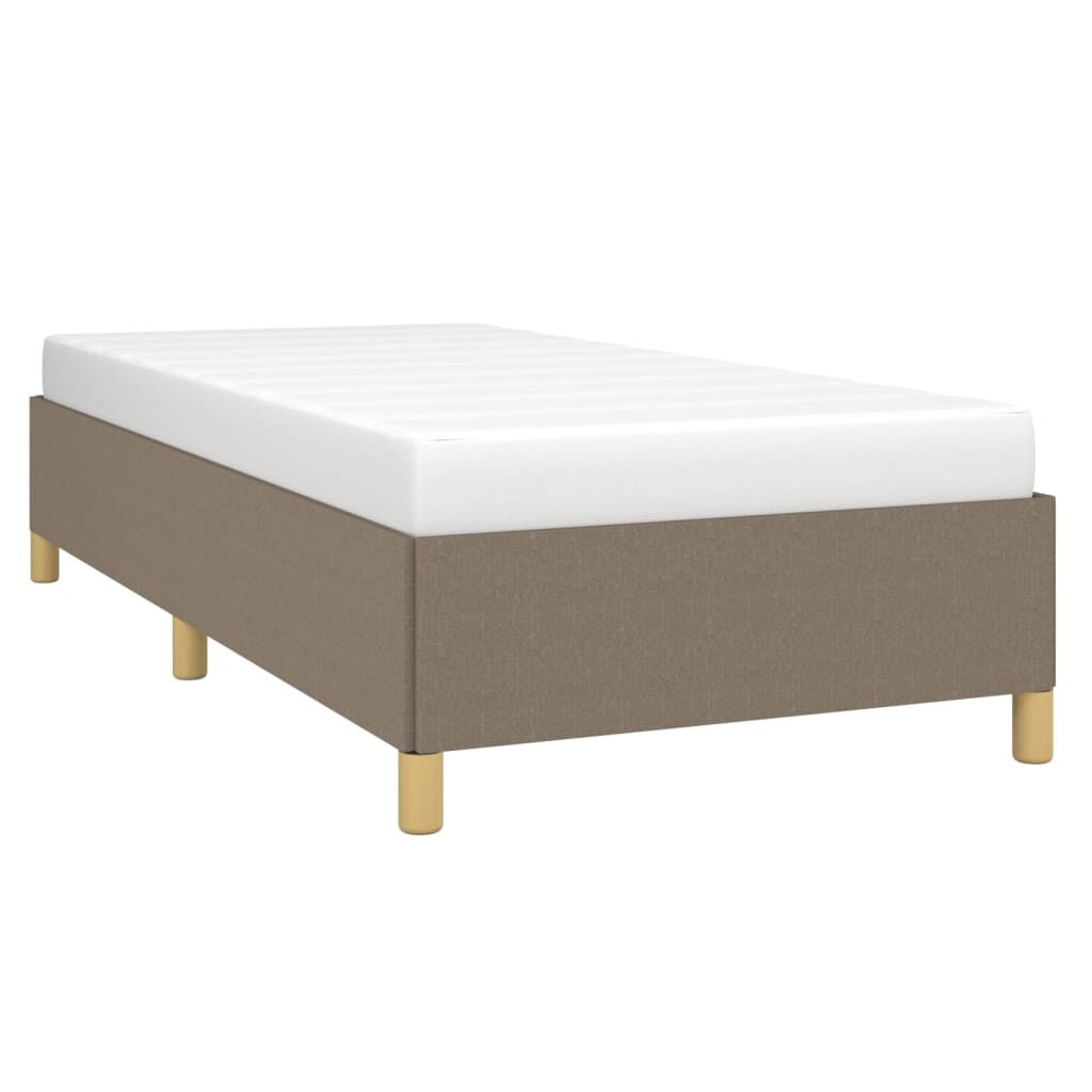 vidaXL Σκελετός Κρεβατιού Χωρίς Στρώμα Taupe 100 x 200 εκ. Υφασμάτινο