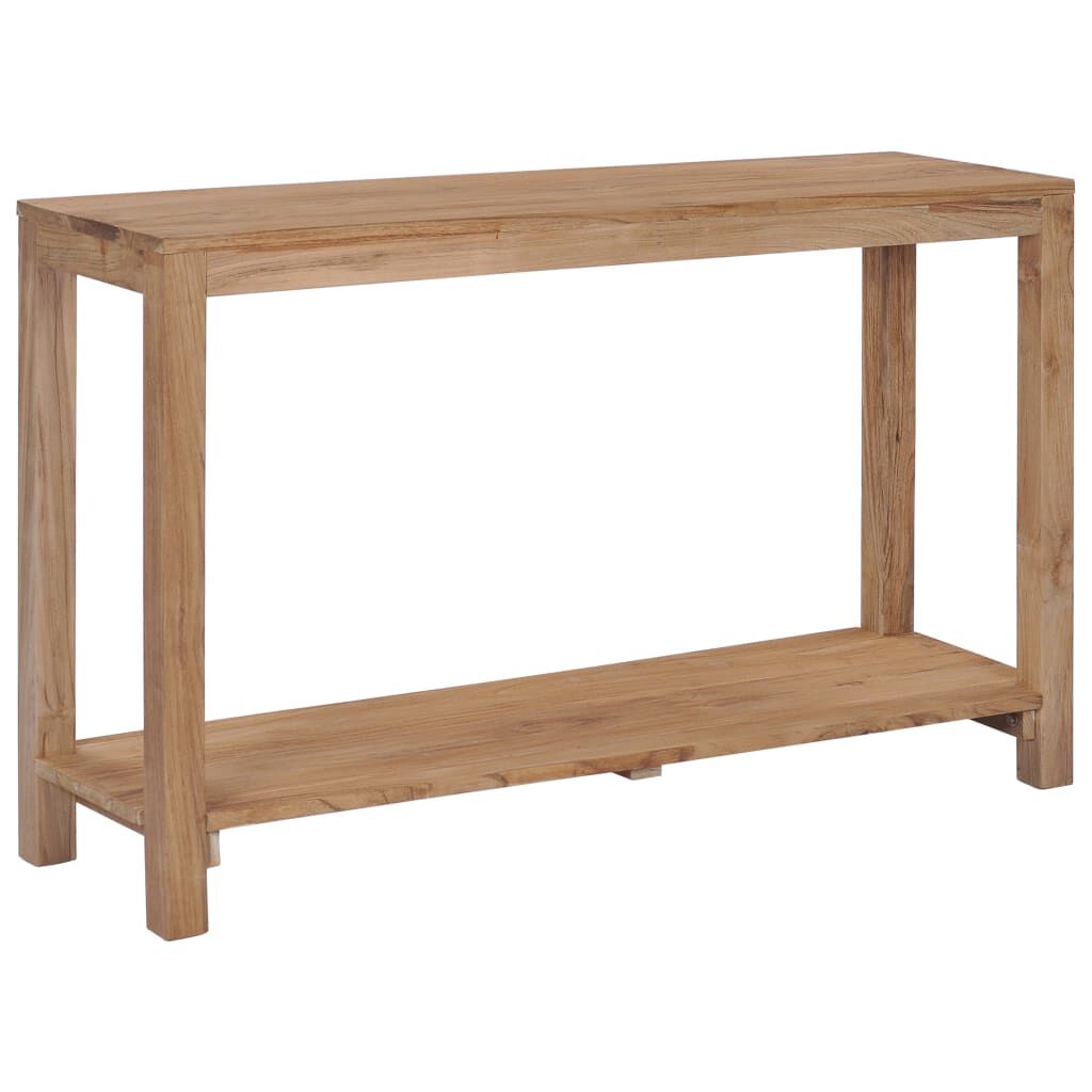 vidaXL Τραπέζι Κονσόλα 120 x 35 x 75 εκ. από Μασίφ Ξύλο Teak