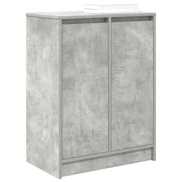 vidaXL Παπουτσοθήκη Γκρι Σκυροδέματος 57x34x76 εκ. Επεξεργασμένο Ξύλο