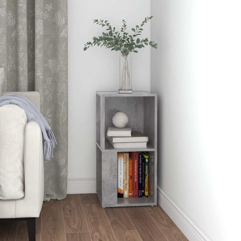 vidaXL Ντουλάπι Γωνιακό Γκρι Σκυροδέματος 33x33x67 εκ. από Επεξ. Ξύλο