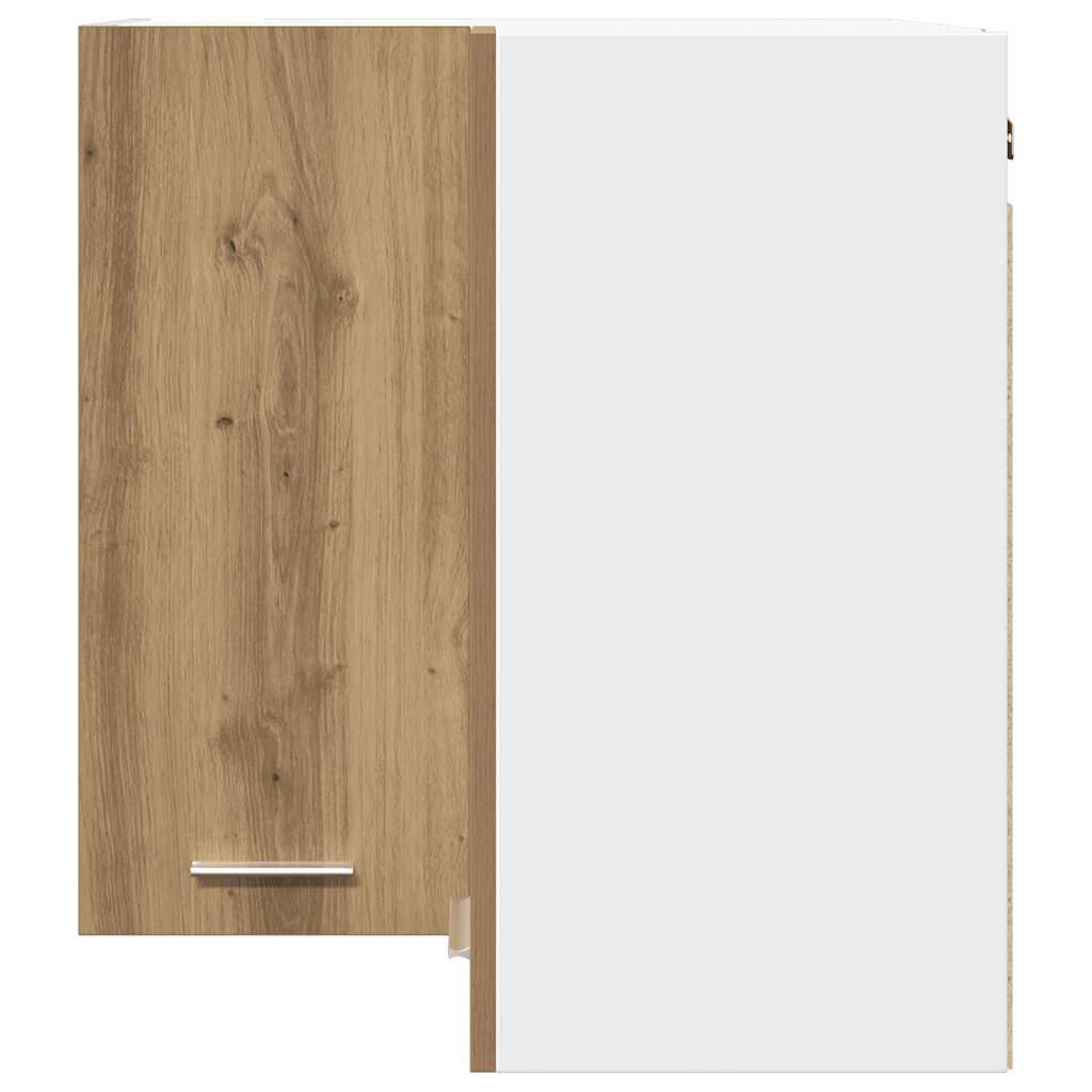 vidaXL κρεμαστό γωνιακό ντουλάπι Lyon Artisan Oak 57x57x60 εκ.