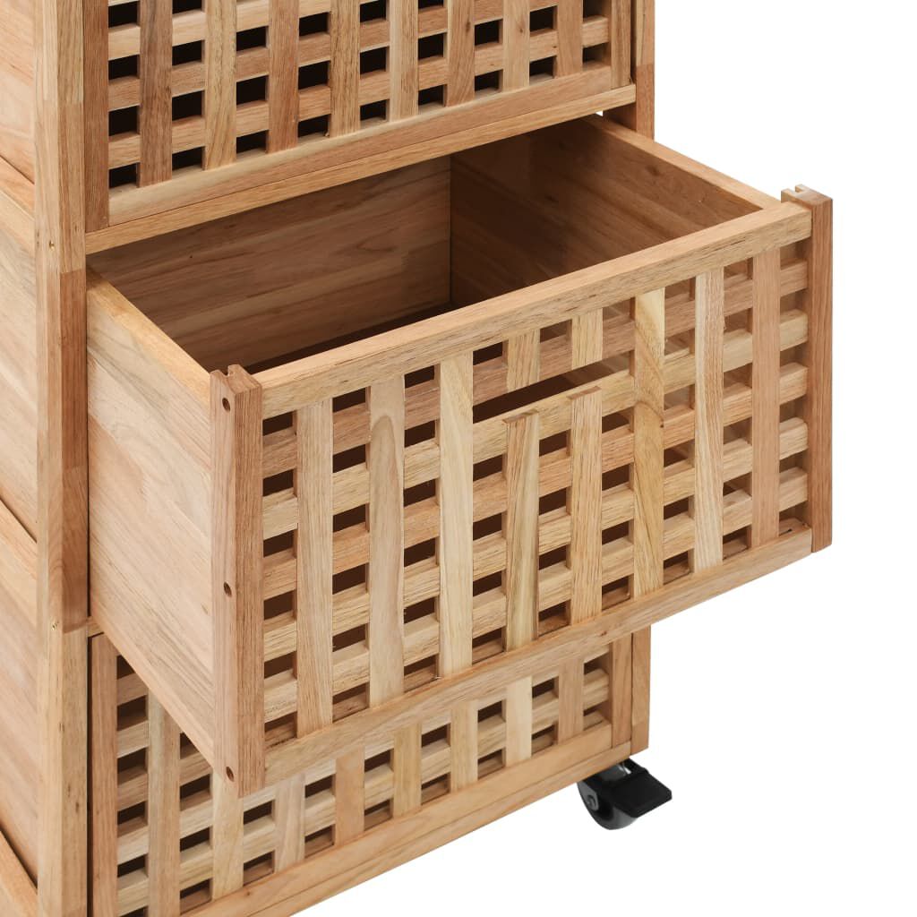 vidaXL Ντουλάπι Μπάνιου 41 x 41 x 91 εκ. από Μασίφ Ξύλο Καρυδιάς