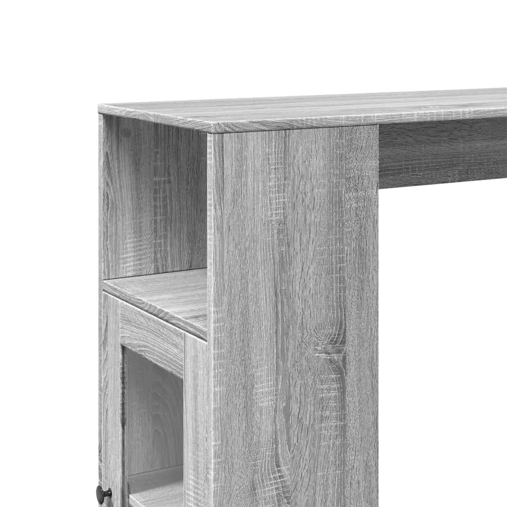 vidaXL Τραπέζι Μπαρ Γκρι Sonoma 101x40x103,5 εκ. από Επεξεργ. Ξύλο