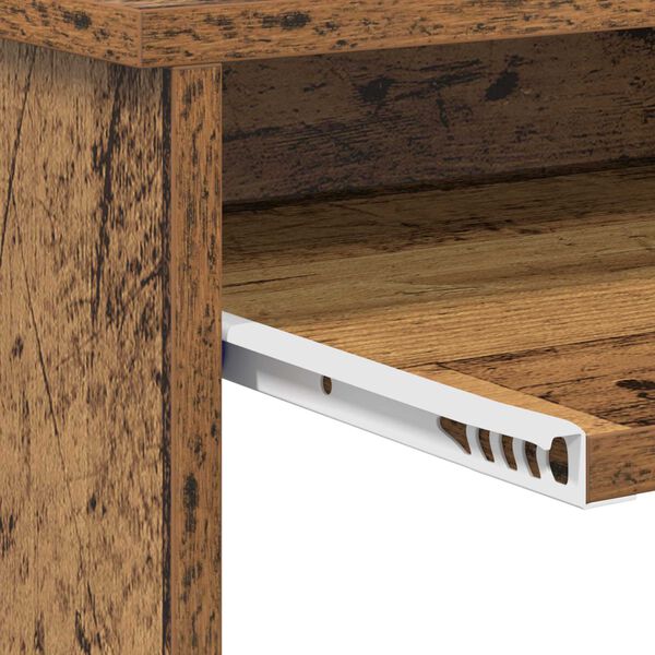 vidaXL Γραφείο με Αποθήκευση Παλιό Ξύλο 120.5x44x88.5 cm Επεξεργασμένο Ξύλο