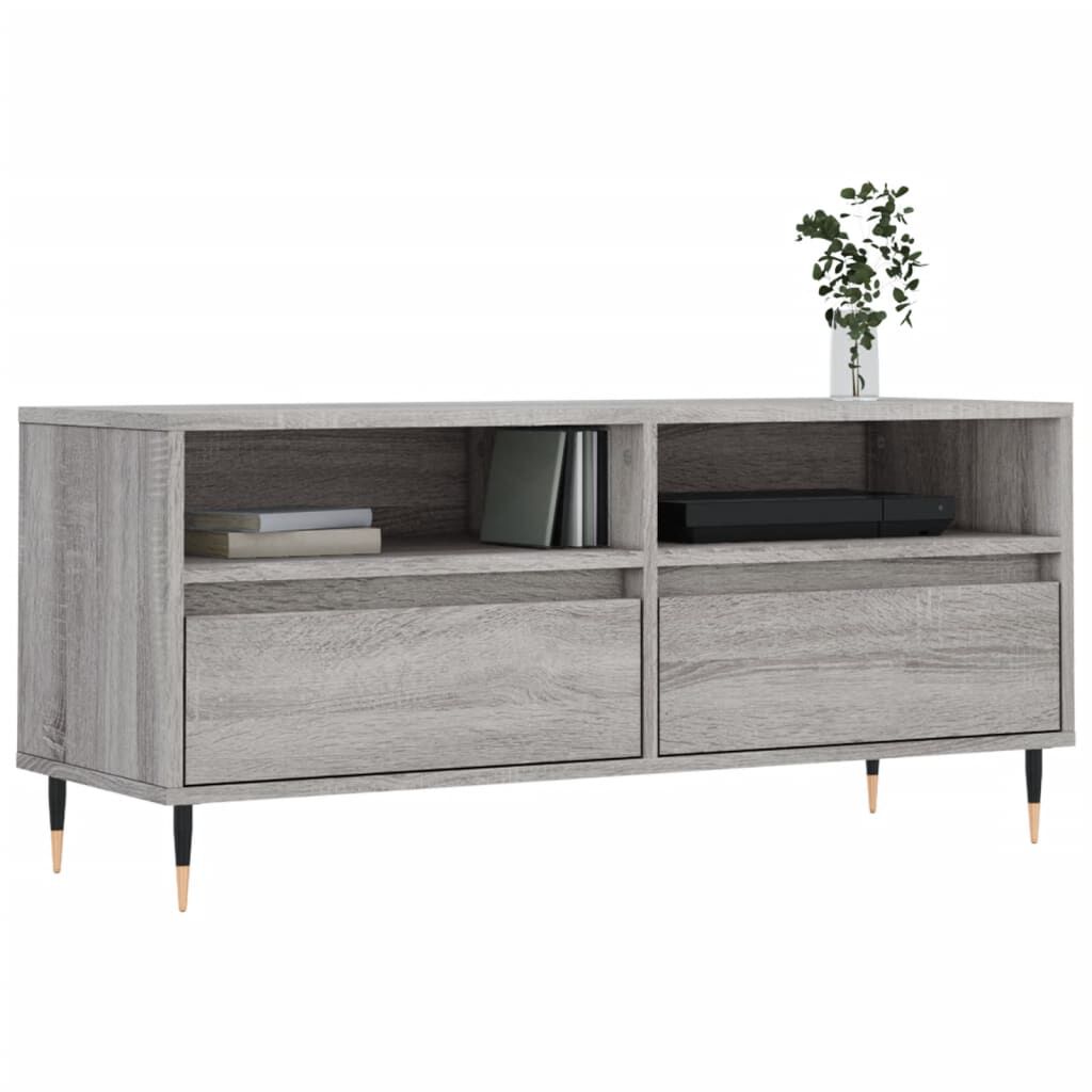 vidaXL Έπιπλο Τηλεόρασης Γκρι Sonoma 100x34,5x44,5 εκ. Επεξεργ. Ξύλο