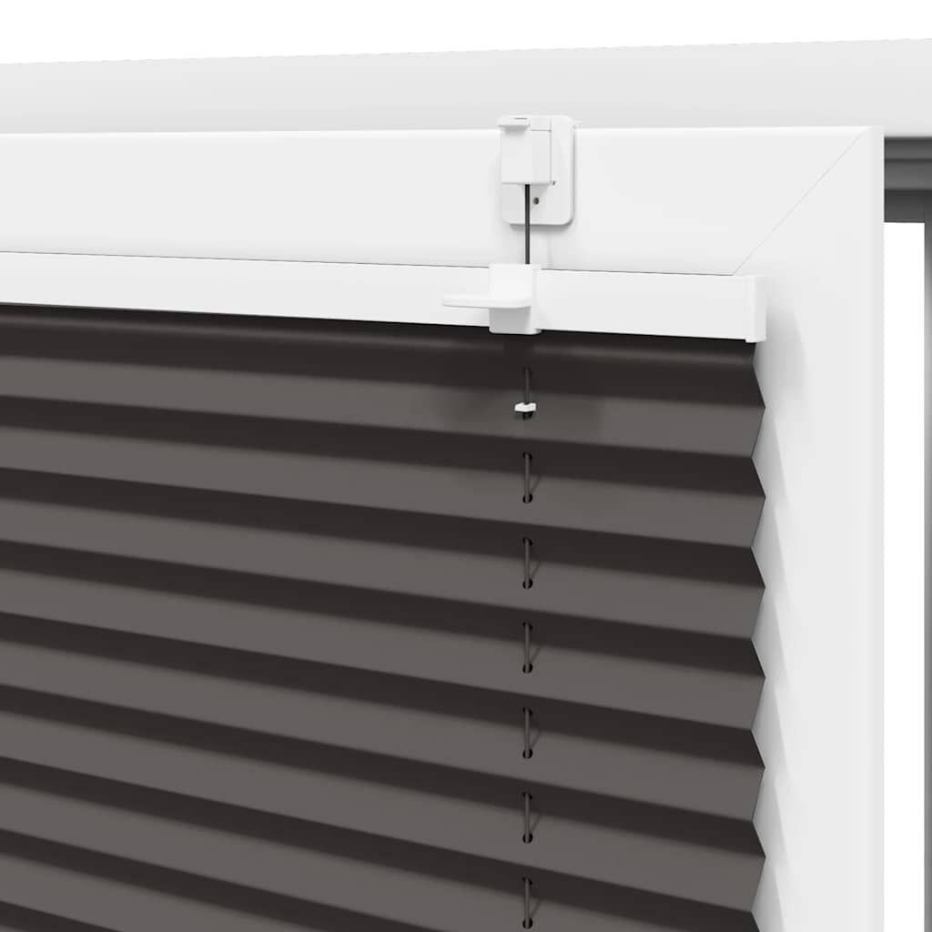 vidaXL Πλισέ περσίδα Μαύρο 70x200 cm Πλάτος υφάσματος 69,4 cm