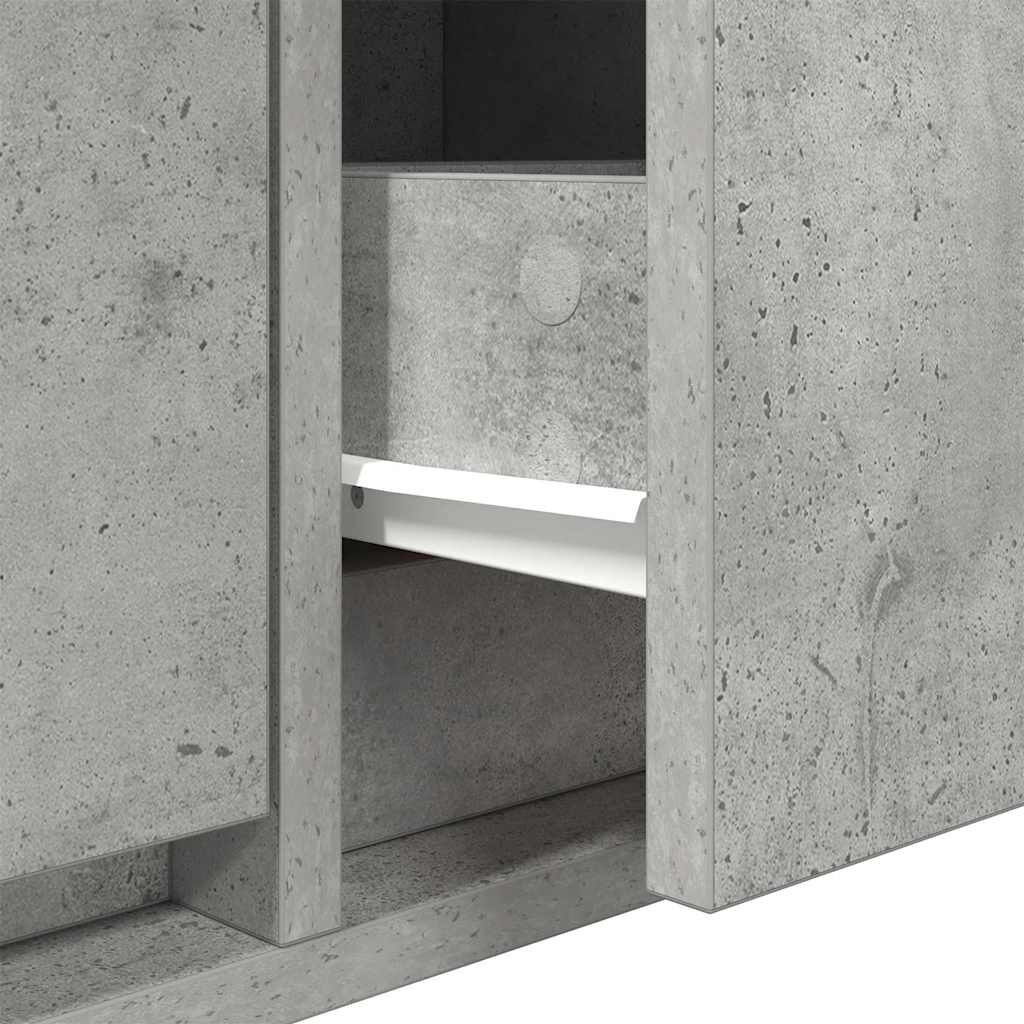 vidaXL Έπιπλο Τηλεόρασης Γκρι μπετόν 60x31x25,5 εκ. Επεξεργασμένο Ξύλο