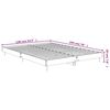 vidaXL Πλαίσιο Κρεβατιού Sonoma Δρυς 135x190 εκ. Επεξεργασμένο Ξύλο