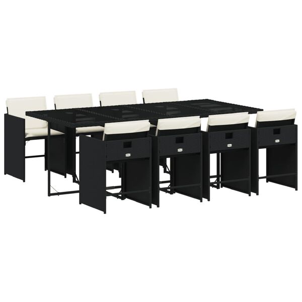 vidaXL &Sigma;&epsilon;&tau; &Tau;&rho;&alpha;&pi;&epsilon;&zeta;&alpha;&rho;ί&alpha;&sigmaf; &Kappa;ή&pi;&omicron;&upsilon; 9 &tau;&epsilon;&mu; &Mu;&alpha;ύ&rho;&omicron; &alpha;&pi;ό &Sigma;&upsilon;&nu;&theta;. &Rho;&alpha;&tau;ά&nu; &mu;&epsilon; &Mu;&alpha;&xi;&iota;&lambda;ά&rho;&iota;&alpha;