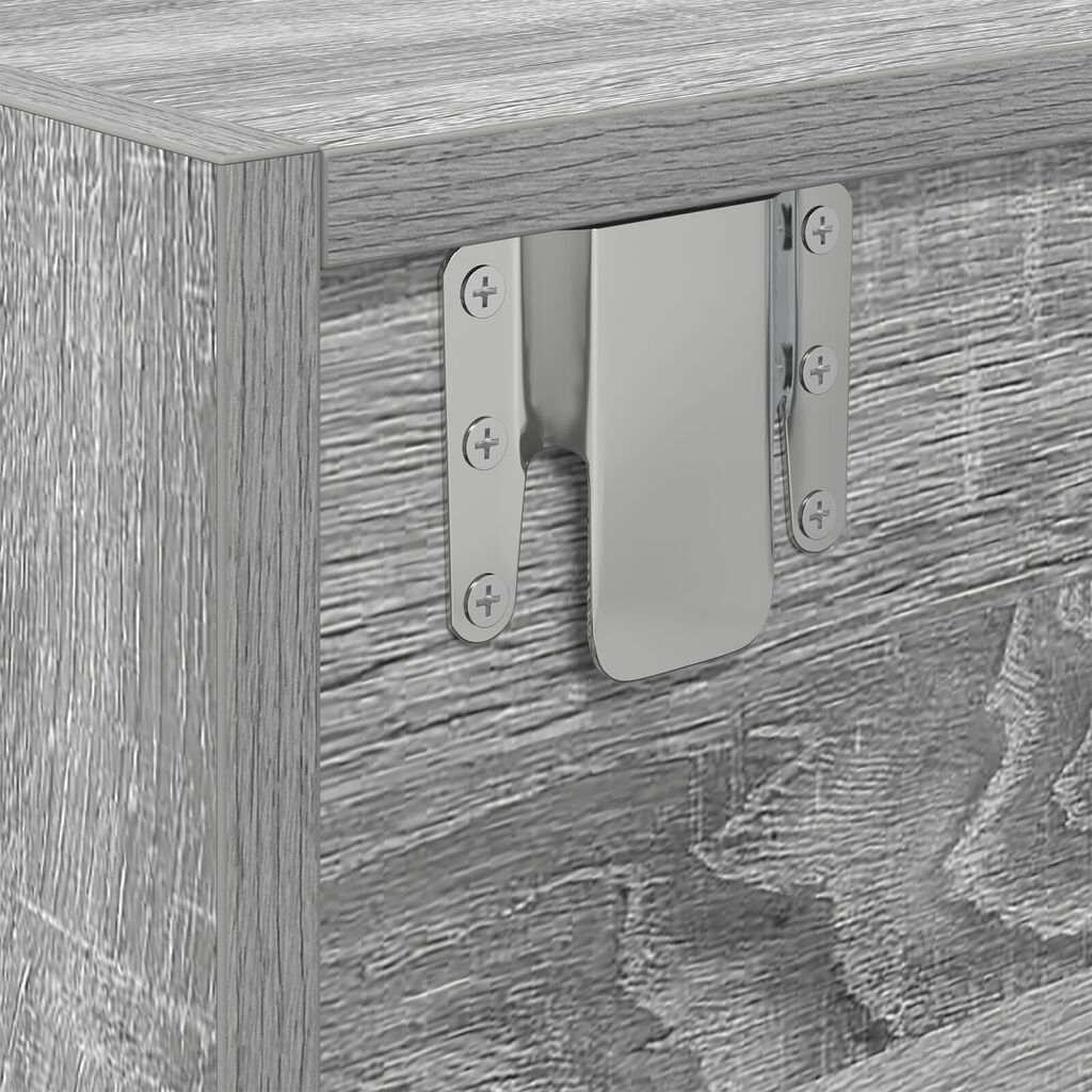 vidaXL Κονσόλα Τηλεόρασης Γκρι Σονομά 100x31x25,5 εκ Επεξεργασμένο Ξύλο