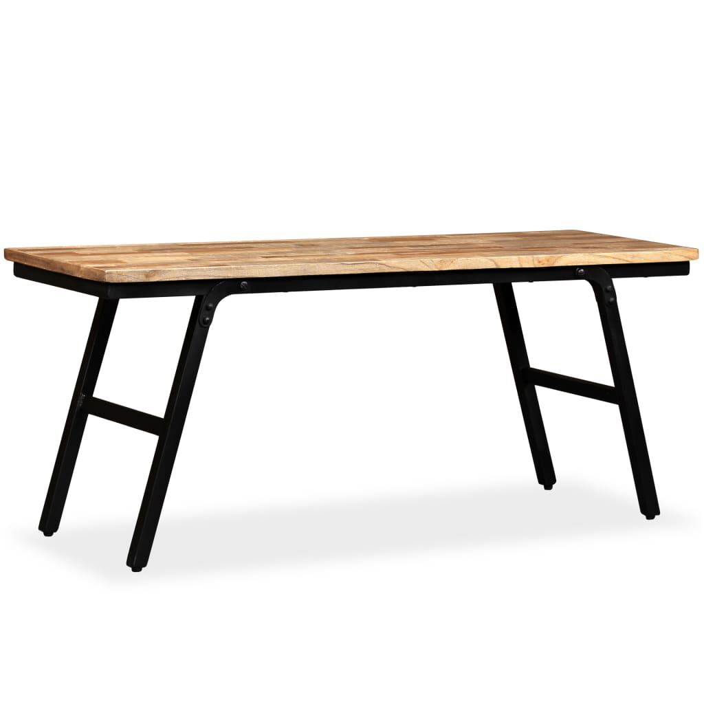 vidaXL Πάγκος 110 x 35 x 45 εκ. από Ανακυκλωμένο Ξύλο Teak και Ατσάλι