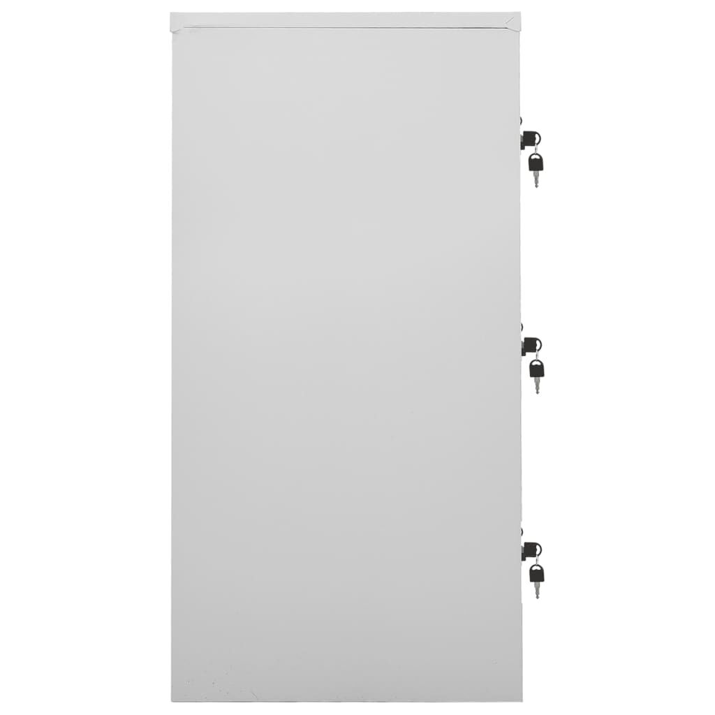 vidaXL Φοριαμός Ανοιχτό Γκρι / Πράσινο 90 x 45 x 92,5 εκ. Ατσάλινος