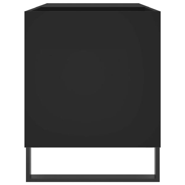 vidaXL Δισκοθήκη Μαύρη 85 x 38 x 48 εκ. από Επεξεργασμένο Ξύλο