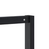 vidaXL Κρεμάστρα Ρούχων Παπουτσοθήκη Μαύρη 113x40x157,5 εκ Μασίφ Πεύκο