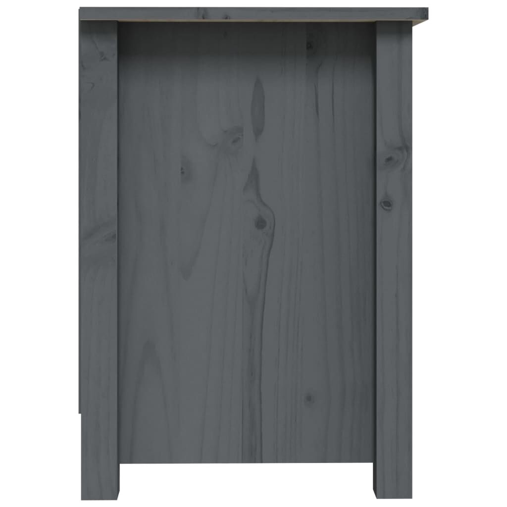 vidaXL Έπιπλο Τηλεόρασης Γκρι 70x36,5x52 εκ. από Μασίφ Ξύλο Πεύκου