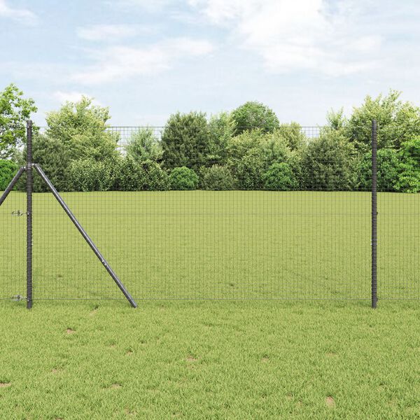 vidaXL Γκρι Συρματόπλεγμα 1.4x50 μ Σίδερο