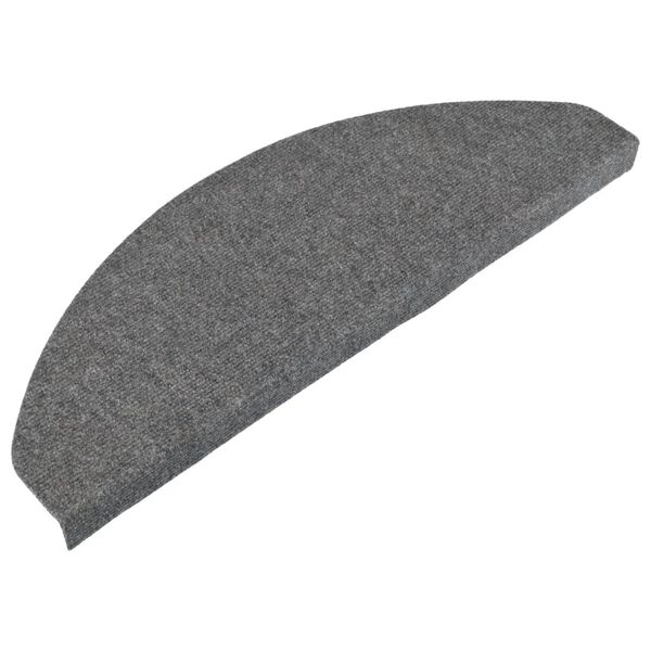 vidaXL Πατάκια Σκάλας Αυτοκόλλητα 15 τεμ. Γκρι 65x22,5x3,5 εκ.