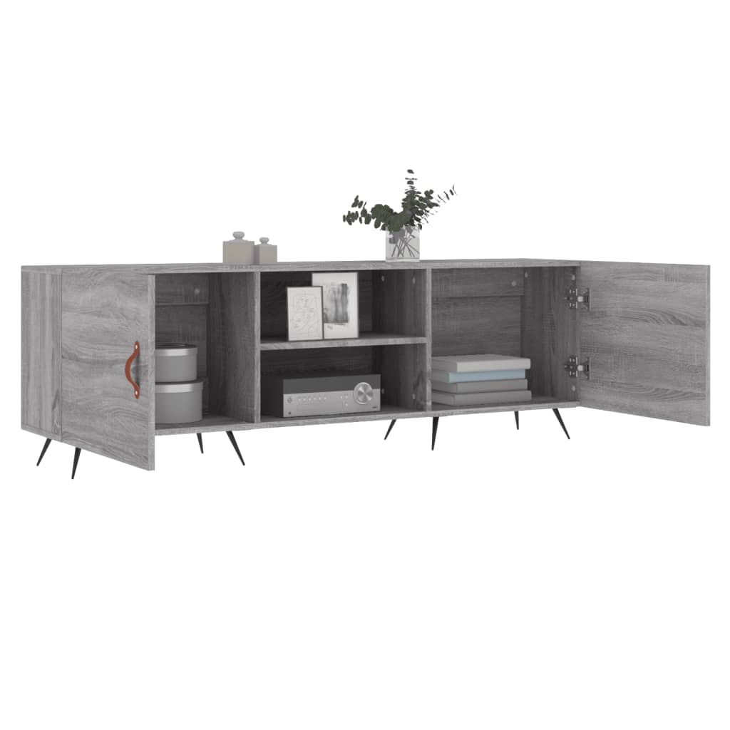 vidaXL Έπιπλο Τηλεόρασης Γκρι Sonoma 150x30x50 εκ. από Επεξεργ. Ξύλο
