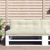 vidaXL Μαξιλάρι Παλέτας Κρεμ 120 x 40 x 12 εκ. Υφασμάτινο