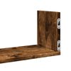 vidaXL Ράφια Τοίχου 3 τεμ. Καπνιστή Δρυς 58x18x18 εκ. Επεξεργ. Ξύλο