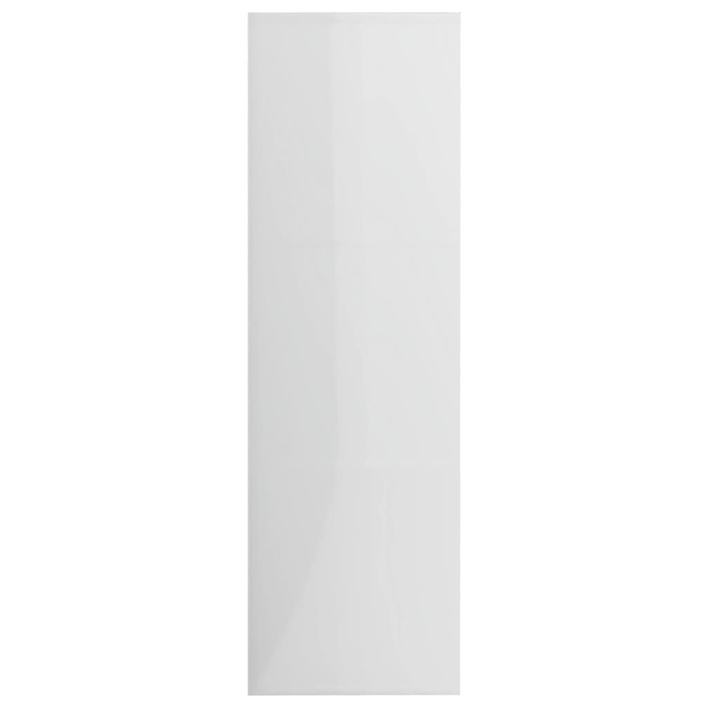 vidaXL Βιβλιοθήκη Γυαλιστερό Λευκό 98 x 30 x 98 εκ. από Επεξ. Ξύλο