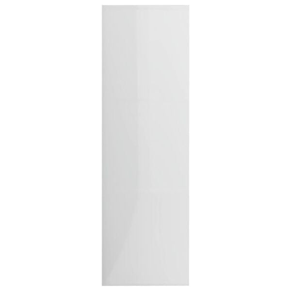 vidaXL Βιβλιοθήκη Γυαλιστερό Λευκό 98 x 30 x 98 εκ. από Επεξ. Ξύλο