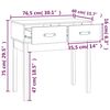 vidaXL Τραπέζι κονσόλα Καφέ μελί 76,5x40x75 εκ. Μασίφ Ξύλο Πεύκου