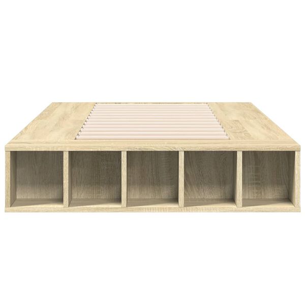 vidaXL Πλαίσιο Κρεβατιού Sonoma Δρυς 90x200 εκ. Επεξεργασμένο Ξύλο