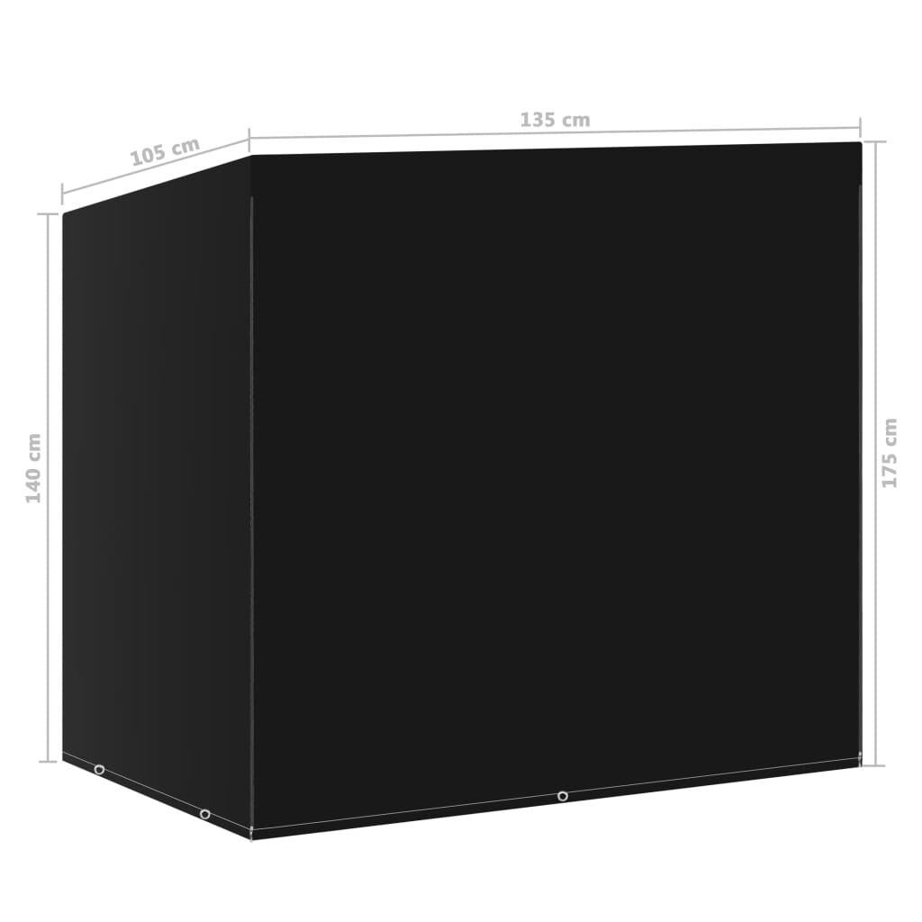 vidaXL Κάλυμμα Κούνιας Κήπου με 6 Κρίκους 135 x 105 x 175 εκ.