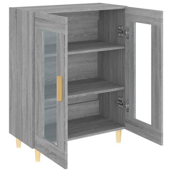 vidaXL Ντουλάπι Γκρι Sonoma 69,5 x 34 x 90 εκ. από Επεξεργασμένο Ξύλο
