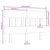 vidaXL Κεφαλάρι Κρεβατιού 143,5x3x81 εκ. από Μασίφ Ξύλο Πεύκου