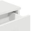 vidaXL Ράφι τοίχου με συρτάρια Λευκό 80x34x17 cm Κατασκευασμένο ξύλο