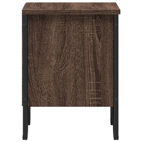 vidaXL Κομοδίνο Καφέ Δρυς 40 x 30 x 40 εκ. από Επεξεργασμένο Ξύλο