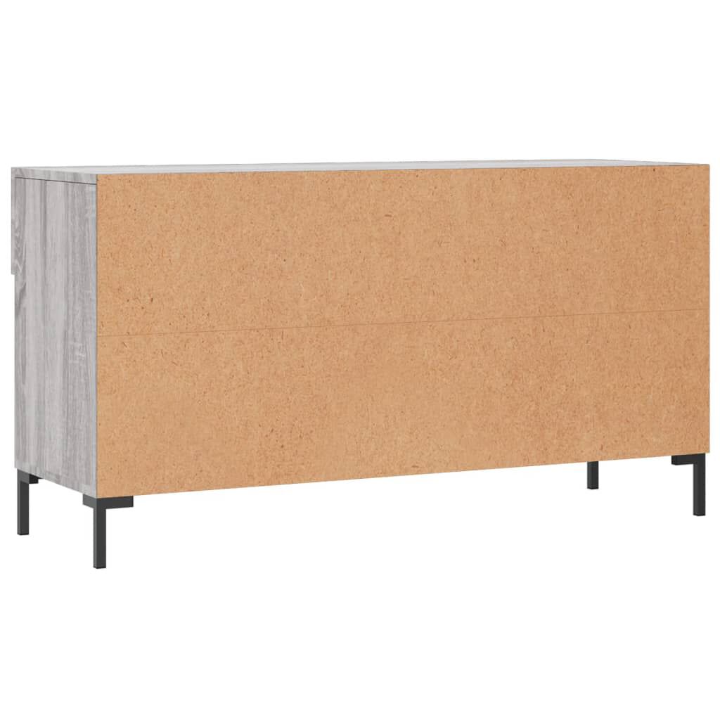vidaXL Παπουτσοθήκη Γκρι Sonoma 102x35x55 εκ. από Επεξεργασμένο Ξύλο