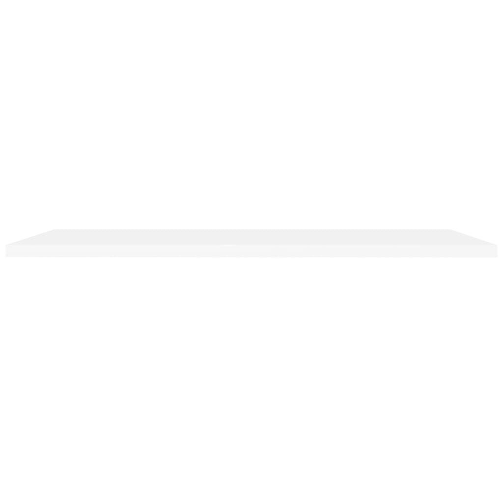 vidaXL Ράφια Τοίχου 2 τεμ. Άσπρα 120x23,5x3,8 εκ. MDF