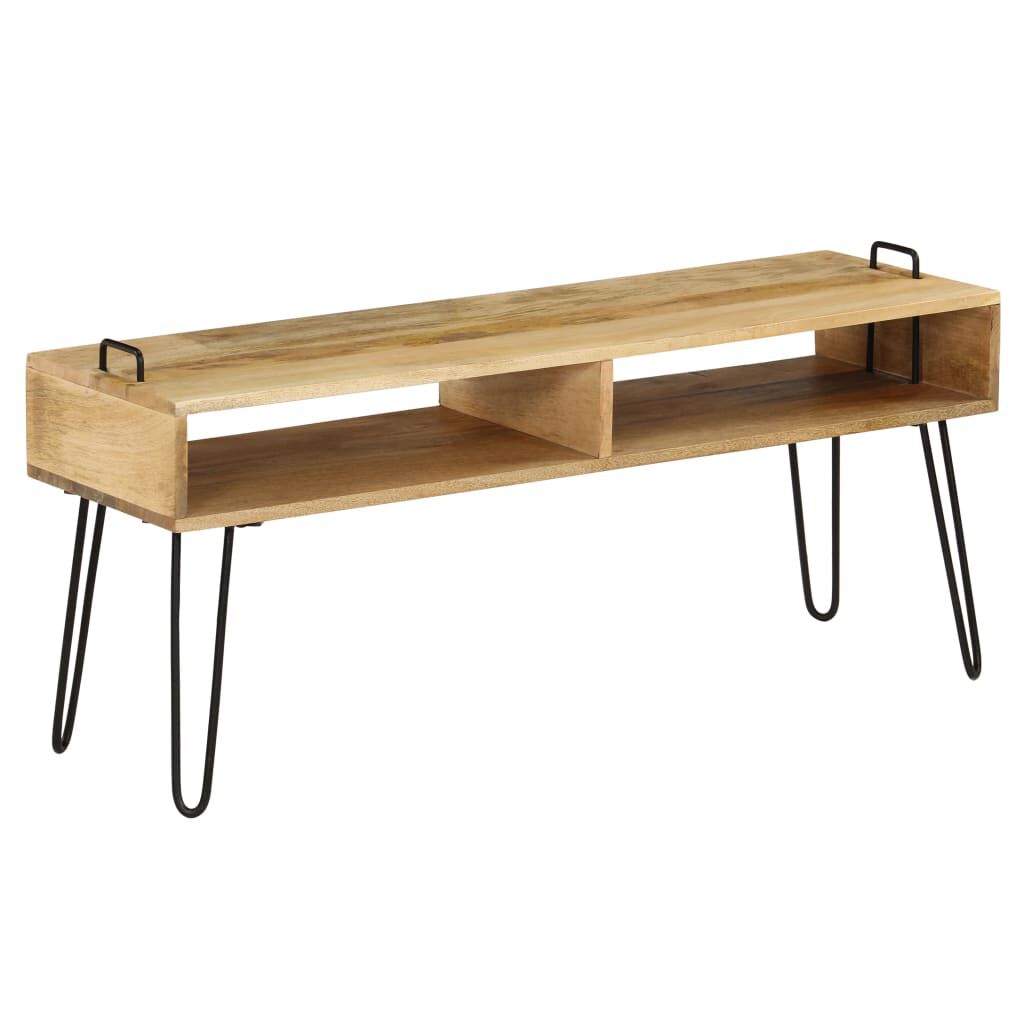 vidaXL Έπιπλο Τηλεόρασης 110 x 35 x 45 εκ. από Μασίφ Ξύλο Μάνγκο