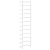 vidaXL Βάση για Πετσέτες Επιτοίχια Λευκή 24 x 12 x 96 εκ. Ατσάλινη