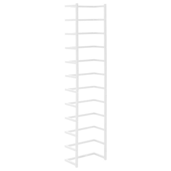 vidaXL Βάση για Πετσέτες Επιτοίχια Λευκή 24 x 12 x 96 εκ. Ατσάλινη