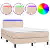 vidaXL &Kappa;&rho;&epsilon;&beta;ά&tau;&iota; Boxspring &Sigma;&tau;&rho;ώ&mu;&alpha;&LED &Kappa;&alpha;&pi;&omicron;&upsilon;&tau;&sigma;ί&nu;&omicron; 120x200 &epsilon;&kappa;. &Sigma;&upsilon;&nu;&theta;. &Delta;έ&rho;&mu;&alpha;