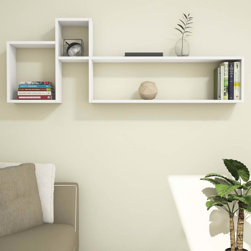 Homemania Ράφι Τοίχου Polite Λευκό 155 x 22 x 55 εκ.