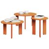 vidaXL Τραπεζάκι σαλονιού 3 pcs Καφέ κεριού 47.5 x 47.5 x 27 εκ.