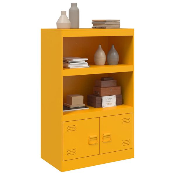 vidaXL Ντουλάπι Μουσταρδί 67 x 39 x 107 εκ. από Ατσάλι